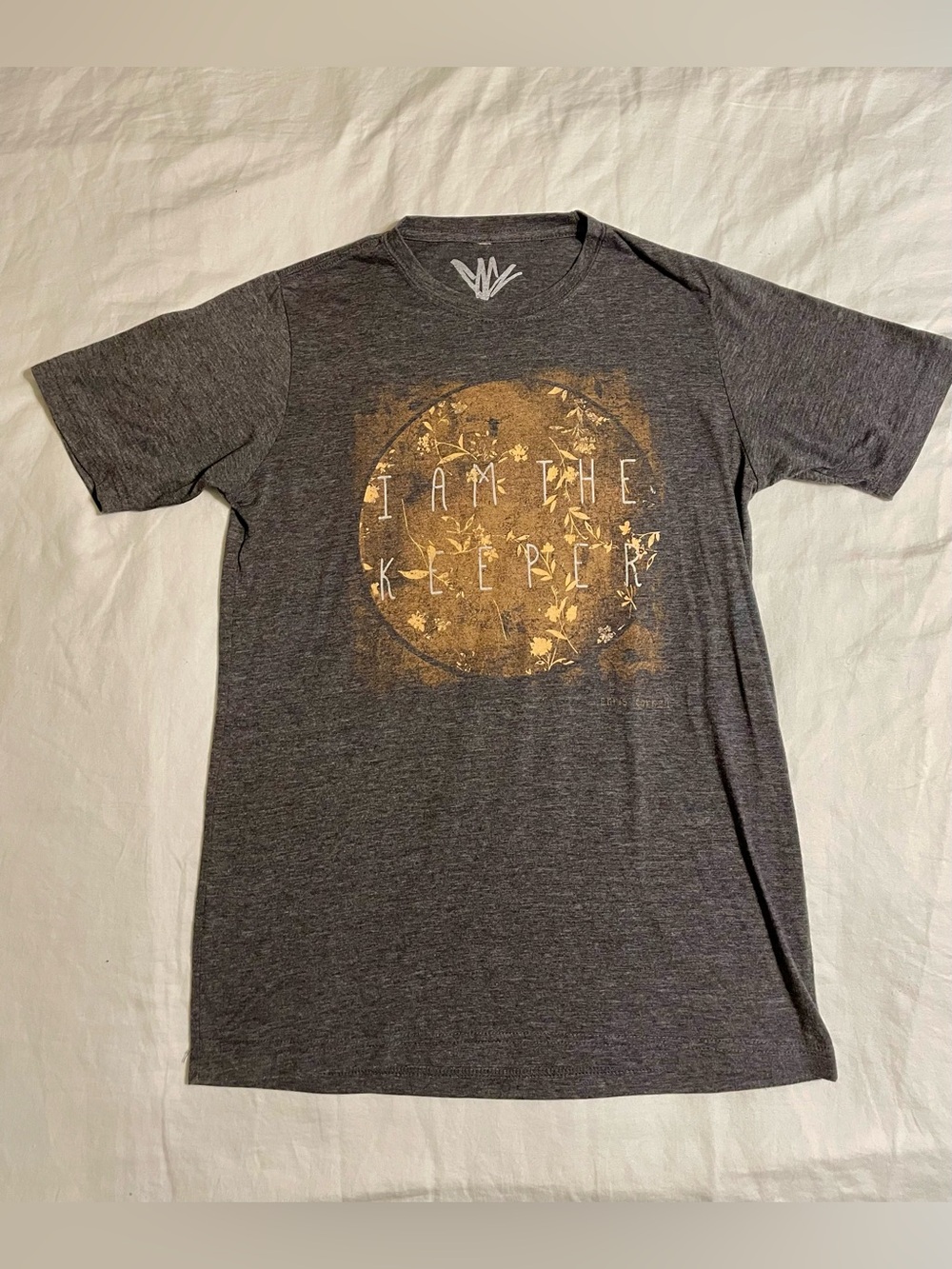 Official Chris Cornell Concert Tee  with Gold Print - “I Am The Keeper” Size S